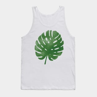 Watercolor palm leaf Tank Top